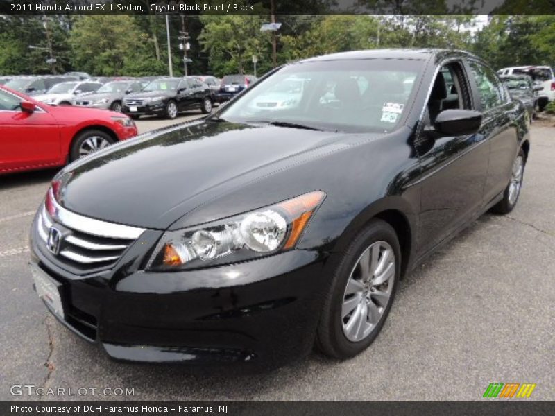 Crystal Black Pearl / Black 2011 Honda Accord EX-L Sedan