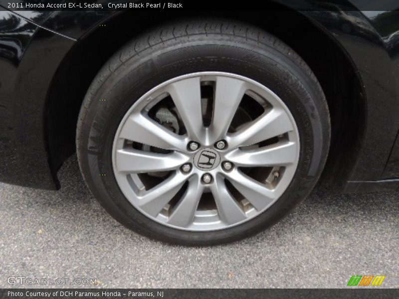 Crystal Black Pearl / Black 2011 Honda Accord EX-L Sedan