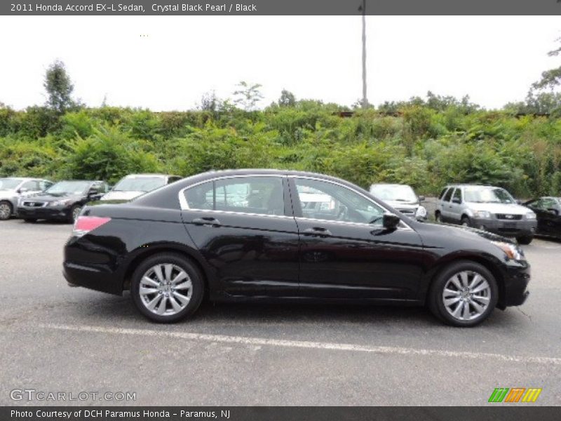 Crystal Black Pearl / Black 2011 Honda Accord EX-L Sedan