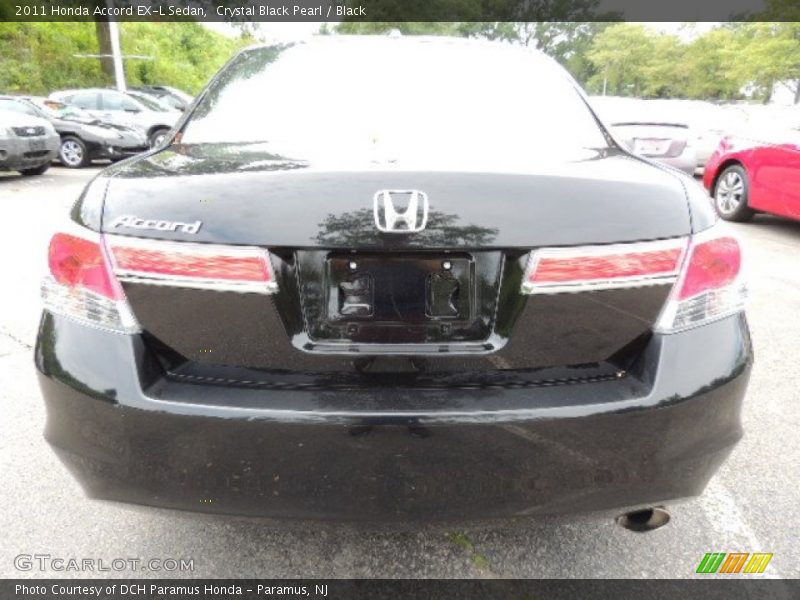 Crystal Black Pearl / Black 2011 Honda Accord EX-L Sedan