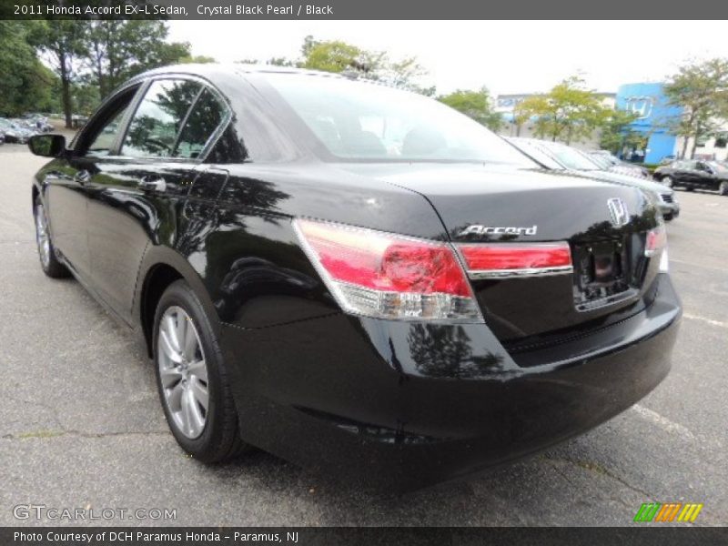 Crystal Black Pearl / Black 2011 Honda Accord EX-L Sedan