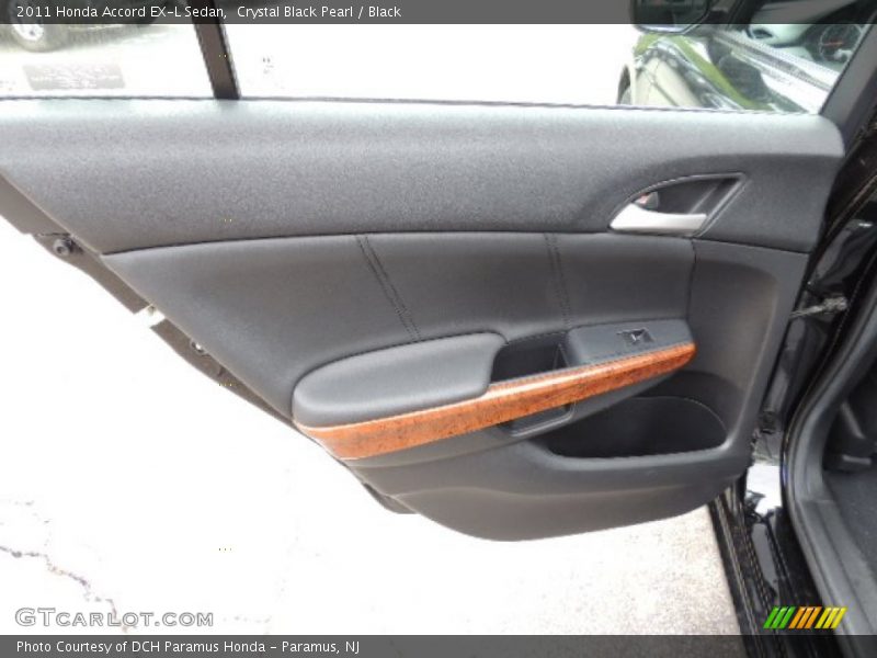 Crystal Black Pearl / Black 2011 Honda Accord EX-L Sedan