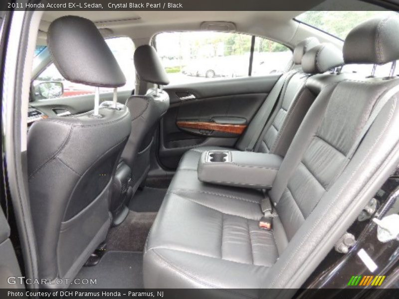 Crystal Black Pearl / Black 2011 Honda Accord EX-L Sedan