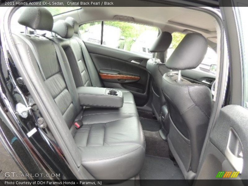 Crystal Black Pearl / Black 2011 Honda Accord EX-L Sedan
