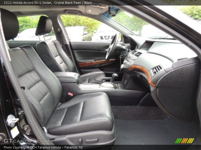 Crystal Black Pearl / Black 2011 Honda Accord EX-L Sedan