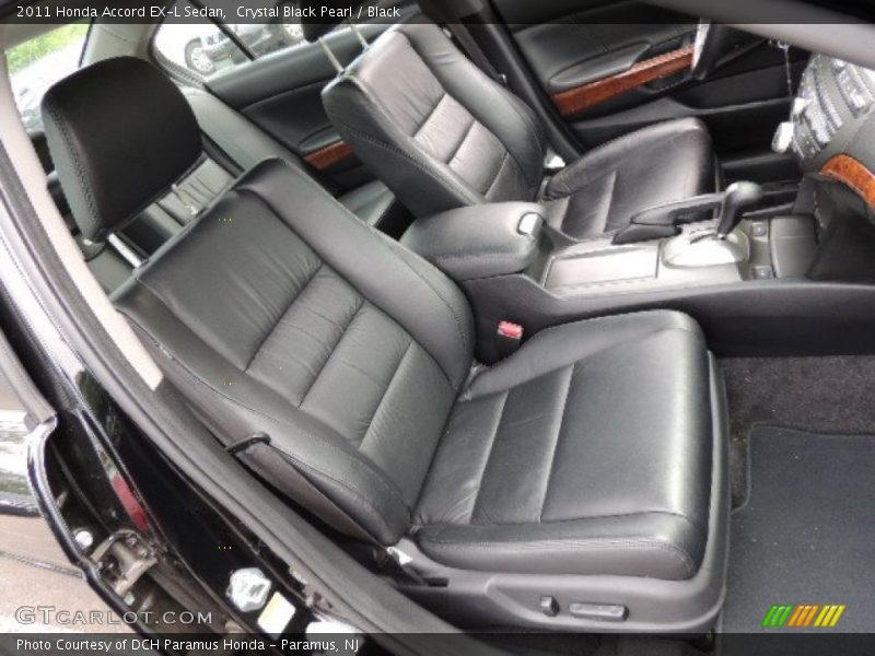 Crystal Black Pearl / Black 2011 Honda Accord EX-L Sedan