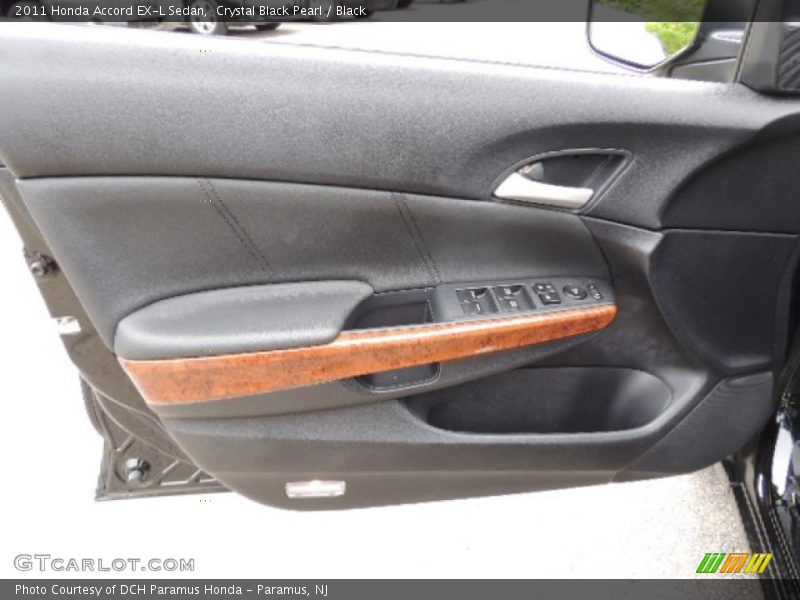 Crystal Black Pearl / Black 2011 Honda Accord EX-L Sedan