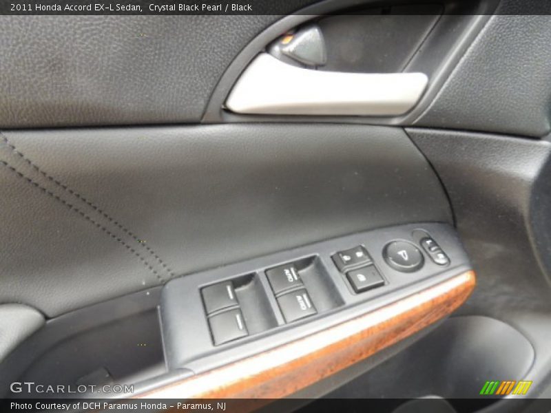 Crystal Black Pearl / Black 2011 Honda Accord EX-L Sedan