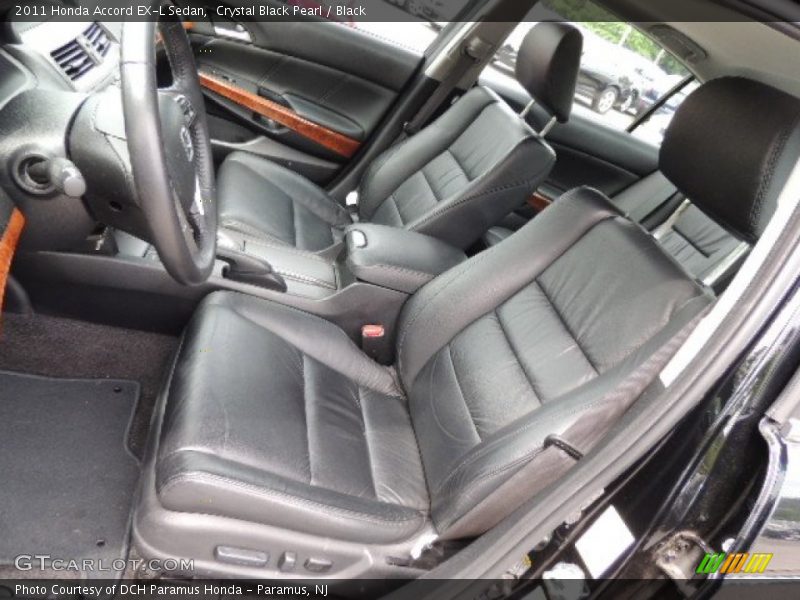 Crystal Black Pearl / Black 2011 Honda Accord EX-L Sedan