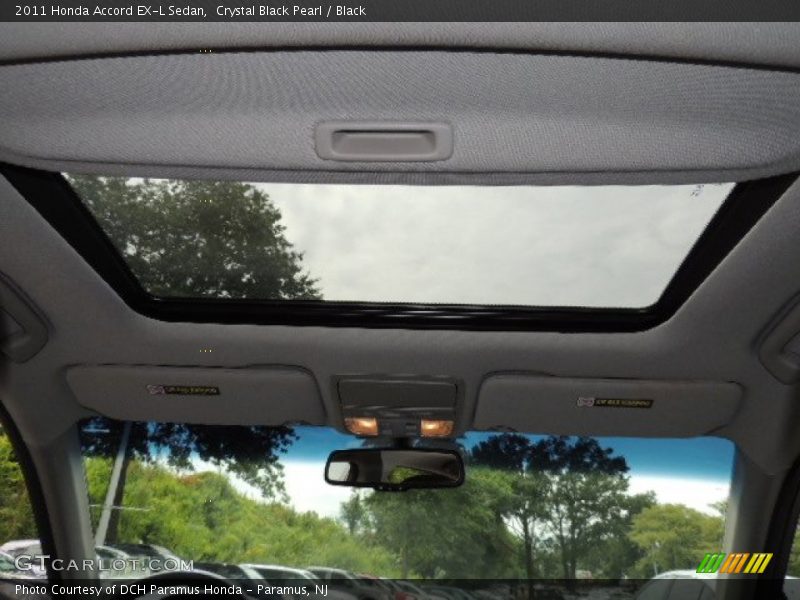 Crystal Black Pearl / Black 2011 Honda Accord EX-L Sedan