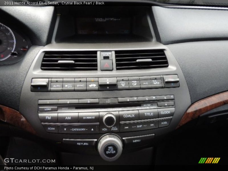 Crystal Black Pearl / Black 2011 Honda Accord EX-L Sedan