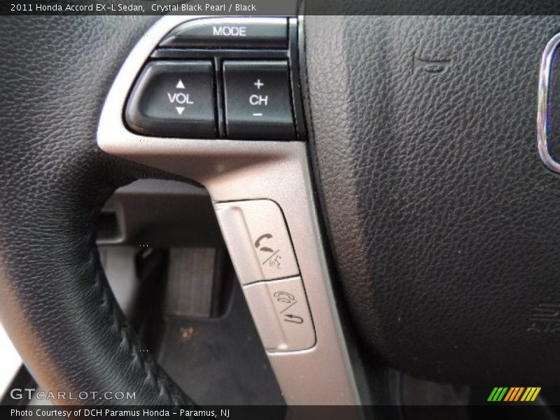 Crystal Black Pearl / Black 2011 Honda Accord EX-L Sedan