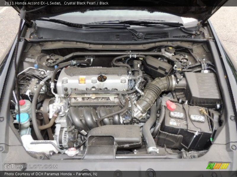 Crystal Black Pearl / Black 2011 Honda Accord EX-L Sedan