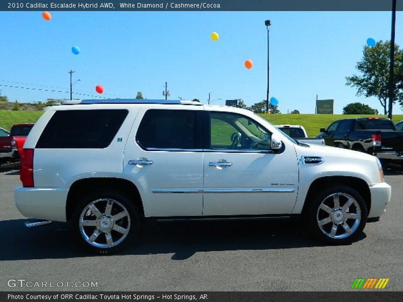 White Diamond / Cashmere/Cocoa 2010 Cadillac Escalade Hybrid AWD