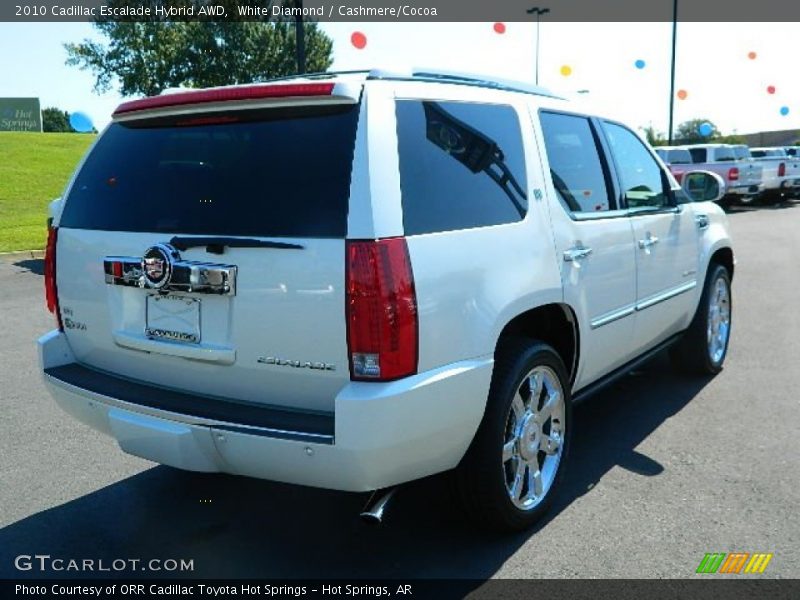 White Diamond / Cashmere/Cocoa 2010 Cadillac Escalade Hybrid AWD