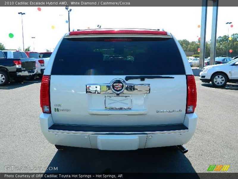 White Diamond / Cashmere/Cocoa 2010 Cadillac Escalade Hybrid AWD