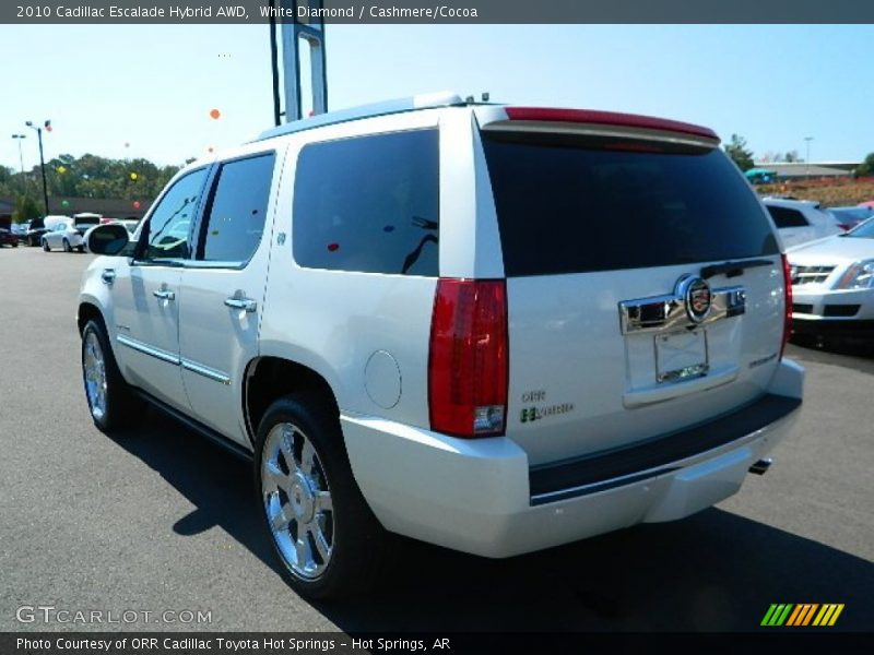 White Diamond / Cashmere/Cocoa 2010 Cadillac Escalade Hybrid AWD