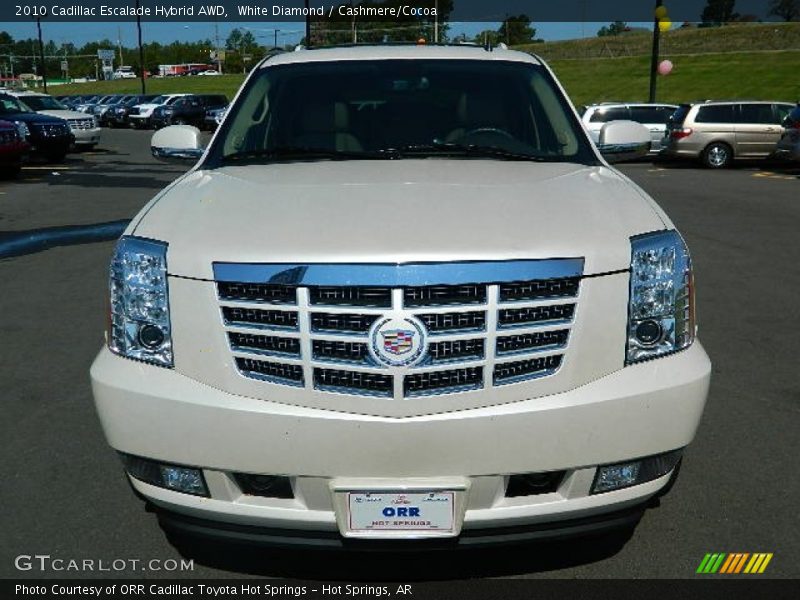 White Diamond / Cashmere/Cocoa 2010 Cadillac Escalade Hybrid AWD