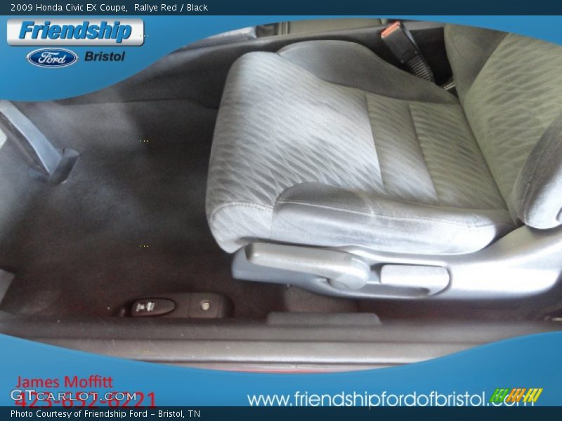Rallye Red / Black 2009 Honda Civic EX Coupe