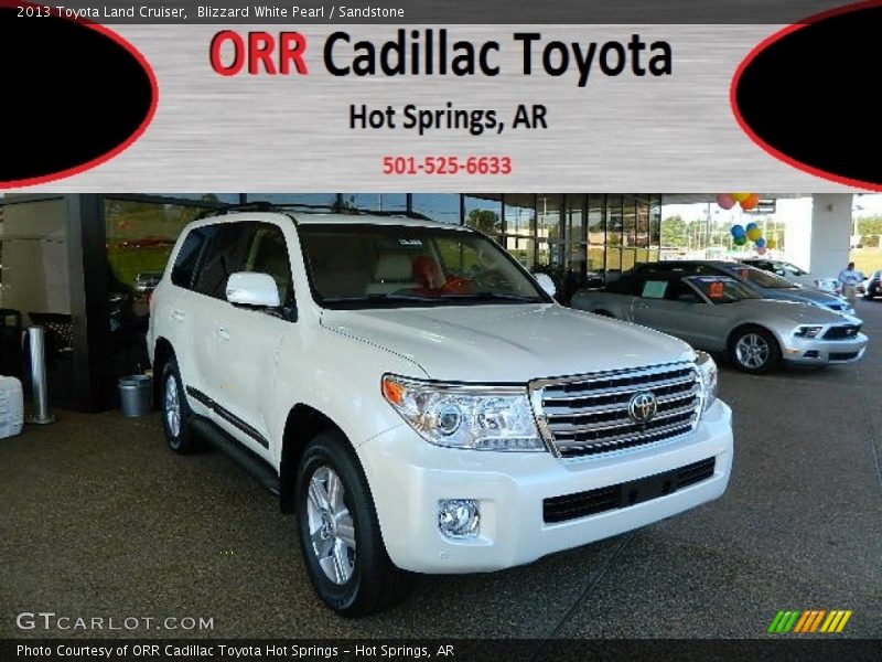 Blizzard White Pearl / Sandstone 2013 Toyota Land Cruiser