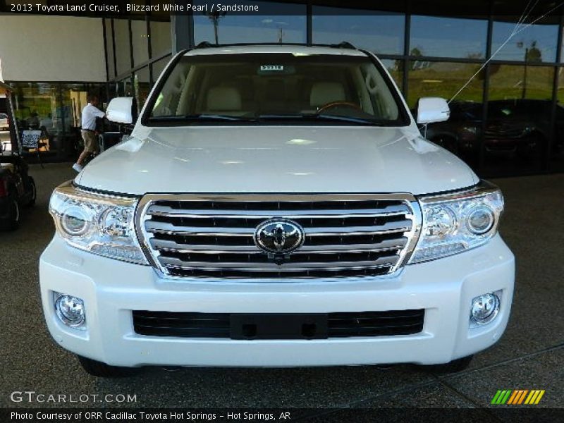 Blizzard White Pearl / Sandstone 2013 Toyota Land Cruiser