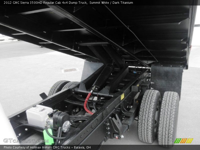 Summit White / Dark Titanium 2012 GMC Sierra 3500HD Regular Cab 4x4 Dump Truck