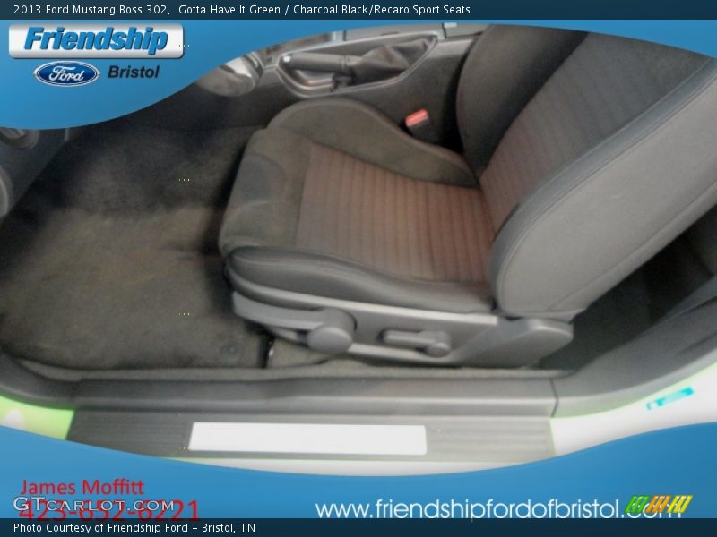Gotta Have It Green / Charcoal Black/Recaro Sport Seats 2013 Ford Mustang Boss 302