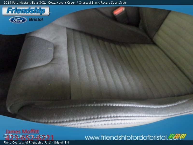 Gotta Have It Green / Charcoal Black/Recaro Sport Seats 2013 Ford Mustang Boss 302