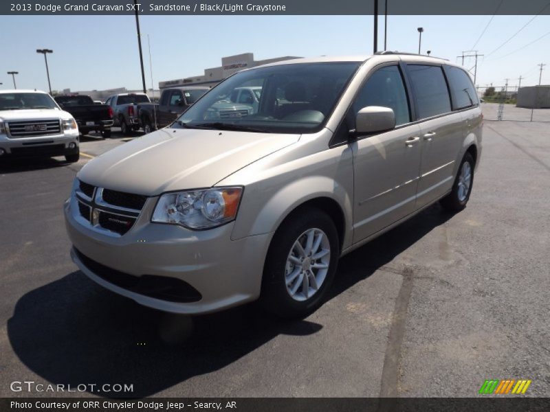 Sandstone / Black/Light Graystone 2013 Dodge Grand Caravan SXT