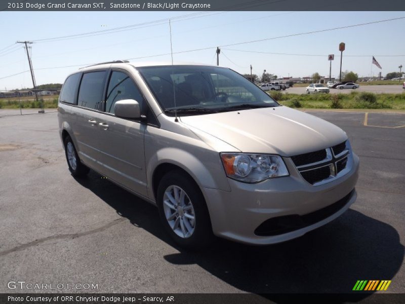 Sandstone / Black/Light Graystone 2013 Dodge Grand Caravan SXT