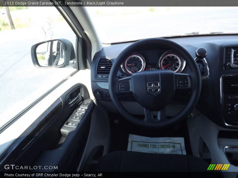 Sandstone / Black/Light Graystone 2013 Dodge Grand Caravan SXT