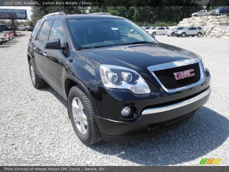 Carbon Black Metallic / Ebony 2012 GMC Acadia SL