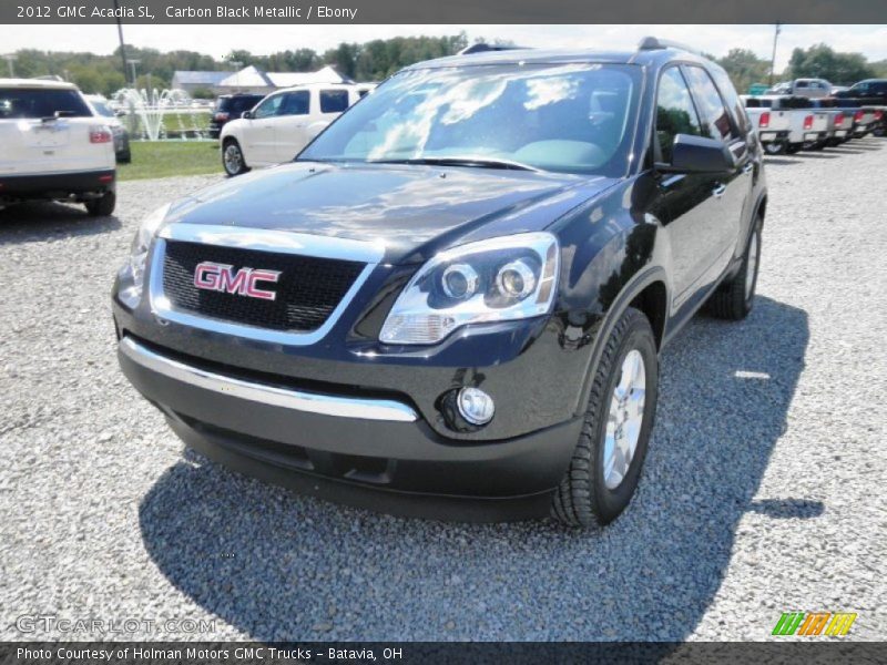 Carbon Black Metallic / Ebony 2012 GMC Acadia SL