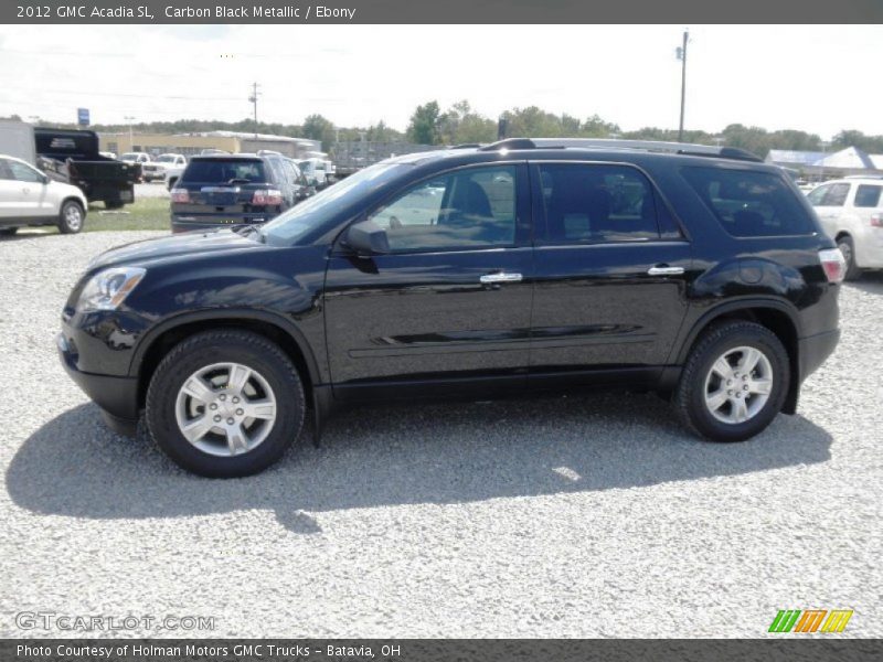 Carbon Black Metallic / Ebony 2012 GMC Acadia SL