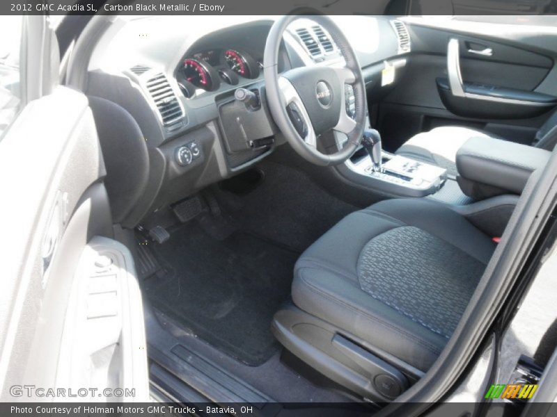 Carbon Black Metallic / Ebony 2012 GMC Acadia SL