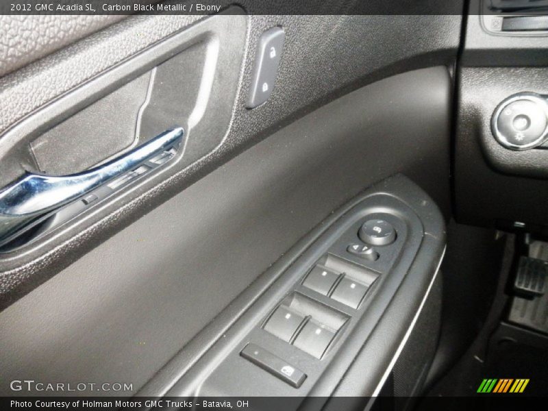 Carbon Black Metallic / Ebony 2012 GMC Acadia SL
