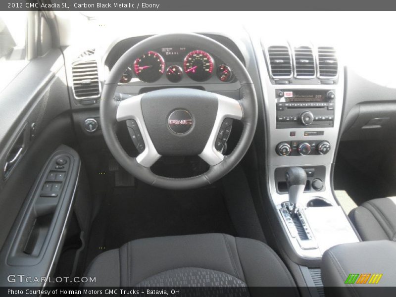 Carbon Black Metallic / Ebony 2012 GMC Acadia SL