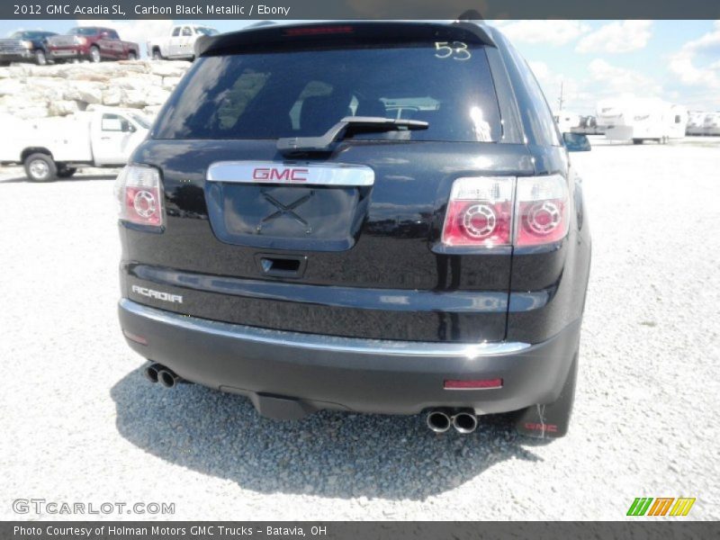 Carbon Black Metallic / Ebony 2012 GMC Acadia SL