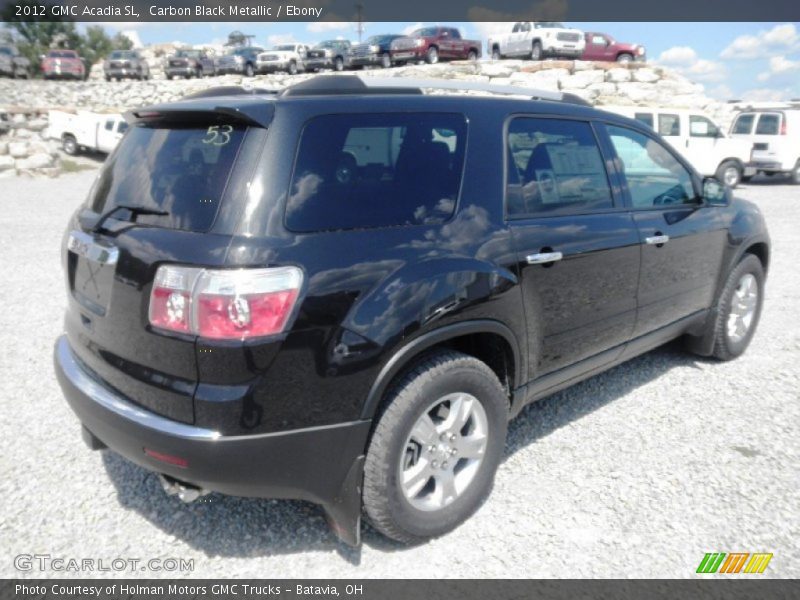 Carbon Black Metallic / Ebony 2012 GMC Acadia SL