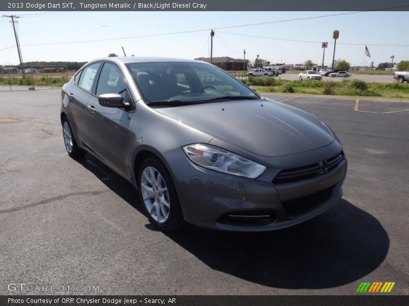 Tungsten Metallic / Black/Light Diesel Gray 2013 Dodge Dart SXT