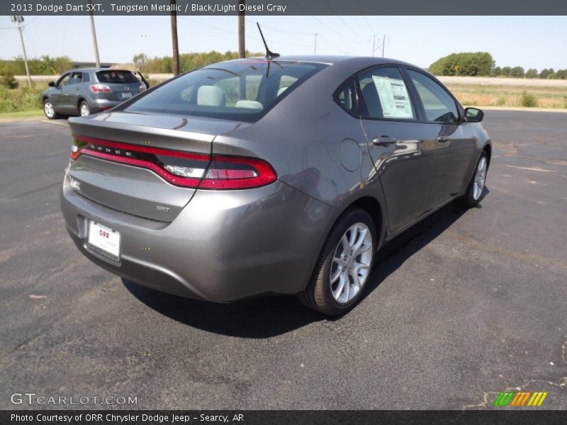 Tungsten Metallic / Black/Light Diesel Gray 2013 Dodge Dart SXT