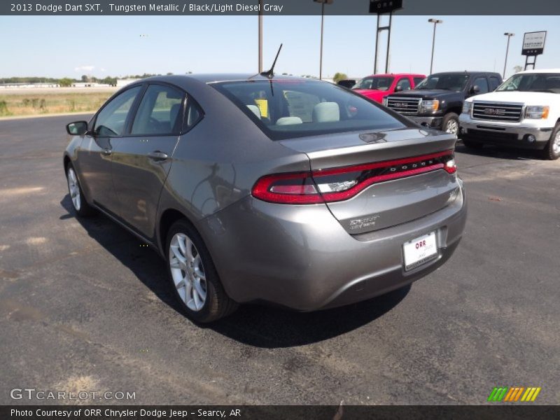 Tungsten Metallic / Black/Light Diesel Gray 2013 Dodge Dart SXT