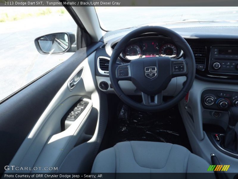 Tungsten Metallic / Black/Light Diesel Gray 2013 Dodge Dart SXT