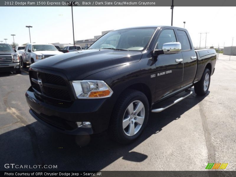 Black / Dark Slate Gray/Medium Graystone 2012 Dodge Ram 1500 Express Quad Cab