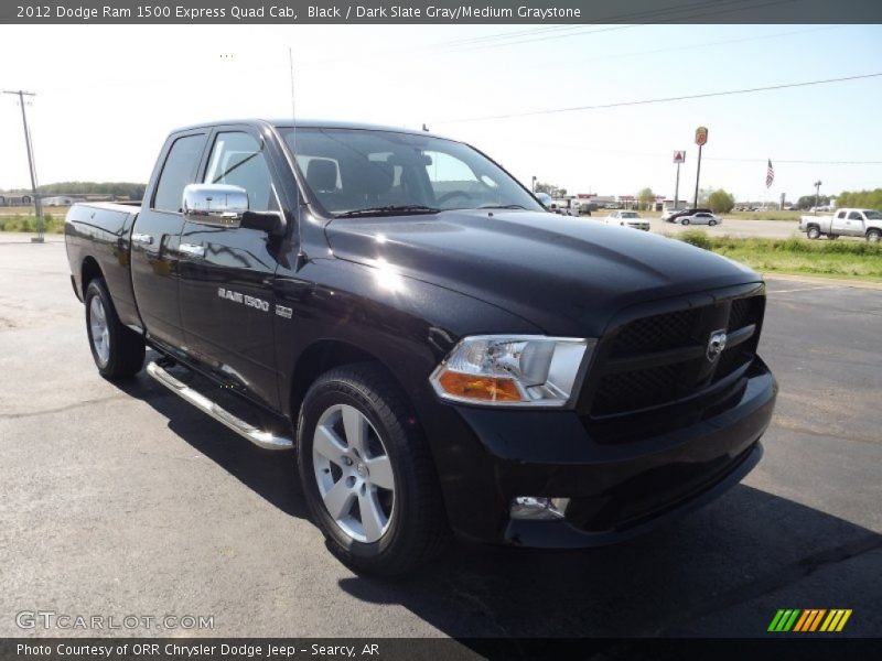 Black / Dark Slate Gray/Medium Graystone 2012 Dodge Ram 1500 Express Quad Cab