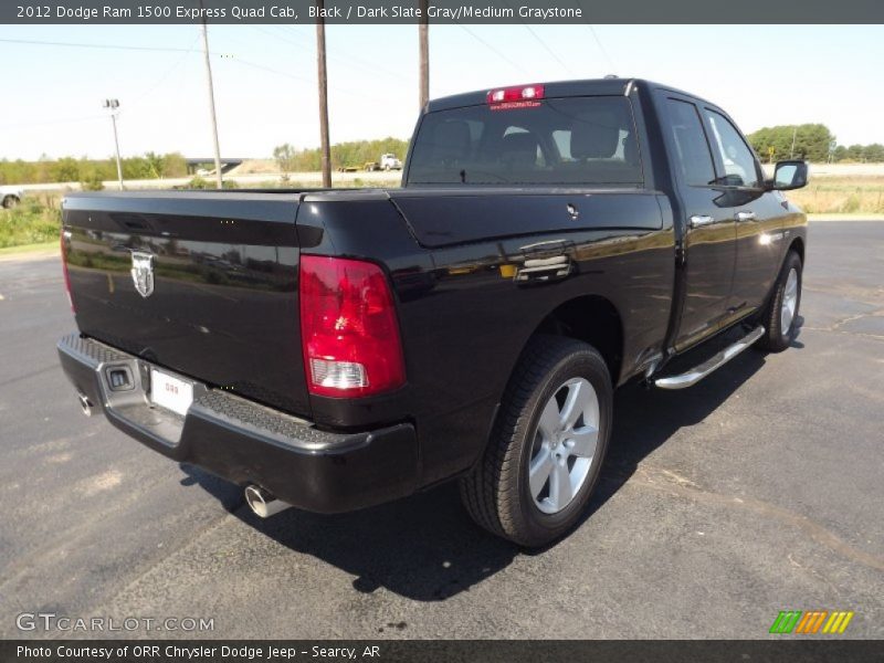 Black / Dark Slate Gray/Medium Graystone 2012 Dodge Ram 1500 Express Quad Cab