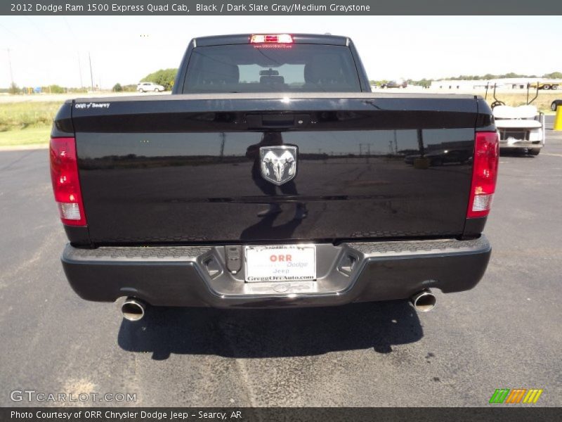 Black / Dark Slate Gray/Medium Graystone 2012 Dodge Ram 1500 Express Quad Cab