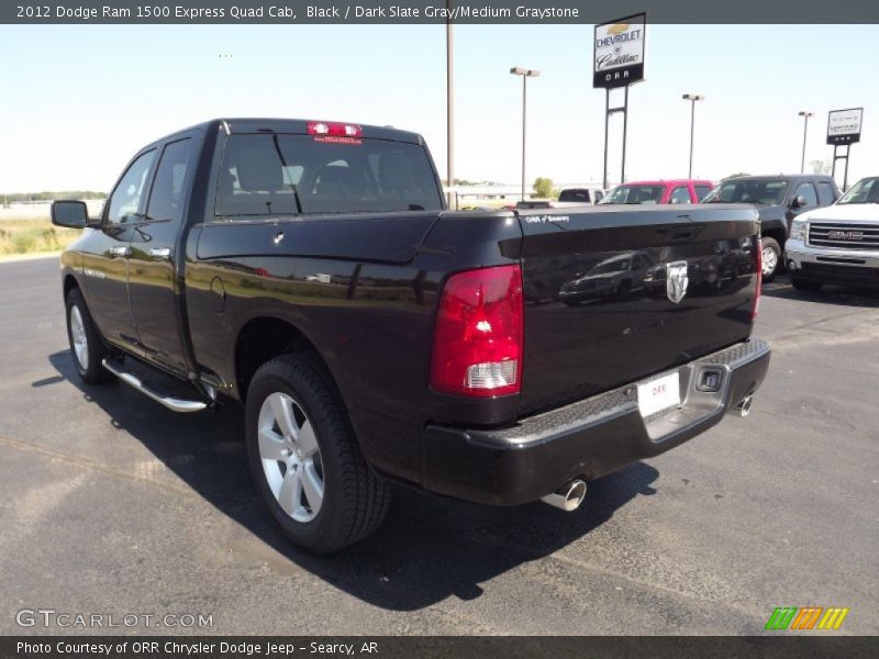 Black / Dark Slate Gray/Medium Graystone 2012 Dodge Ram 1500 Express Quad Cab
