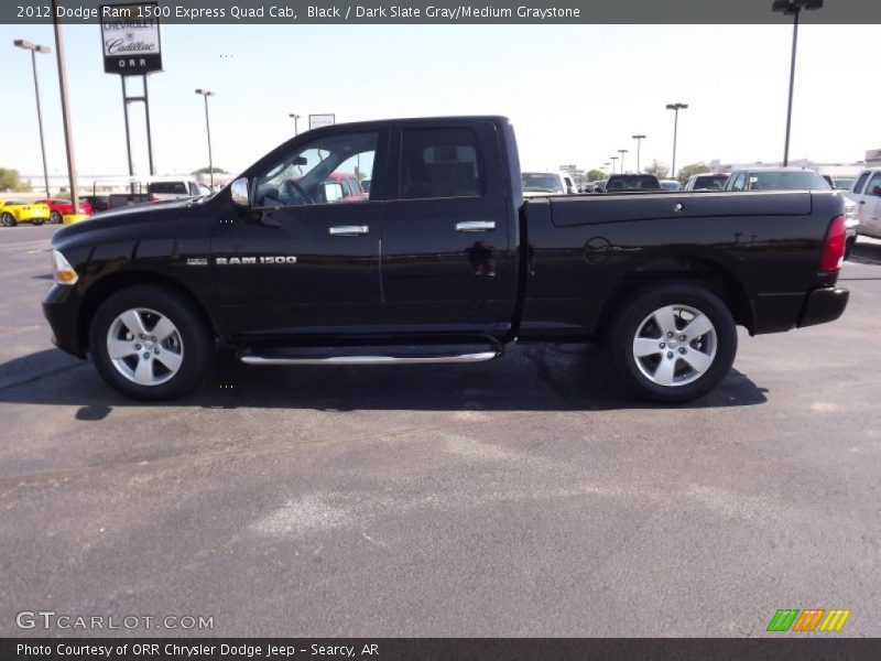 Black / Dark Slate Gray/Medium Graystone 2012 Dodge Ram 1500 Express Quad Cab