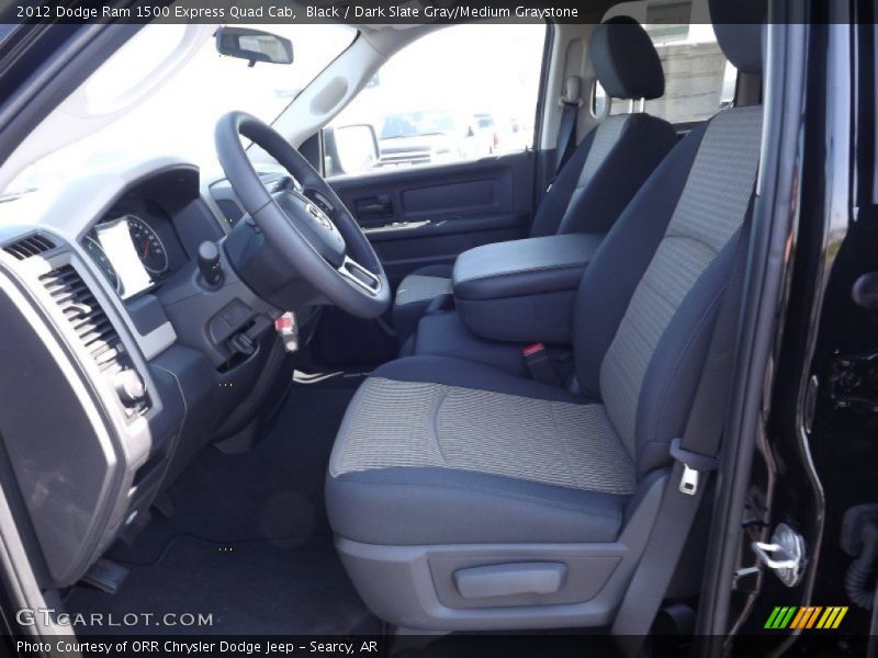 Black / Dark Slate Gray/Medium Graystone 2012 Dodge Ram 1500 Express Quad Cab